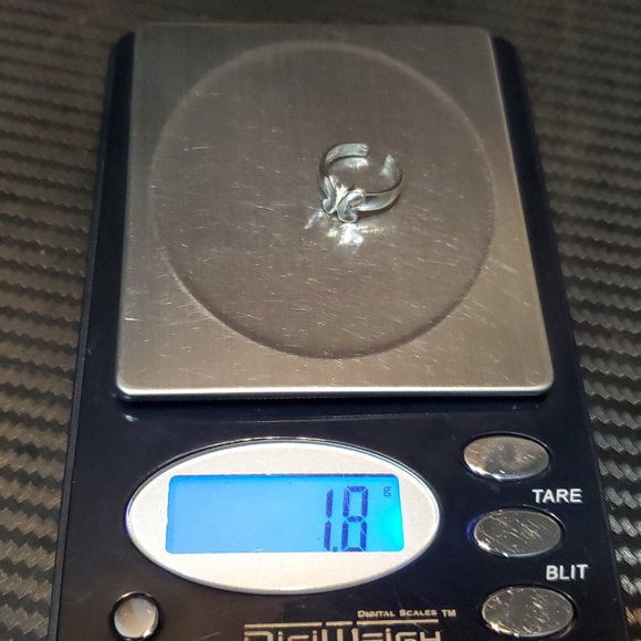 Size 1 925 Sterling Silver Cute Butterfly Toe Ring - Picture 7 of 7